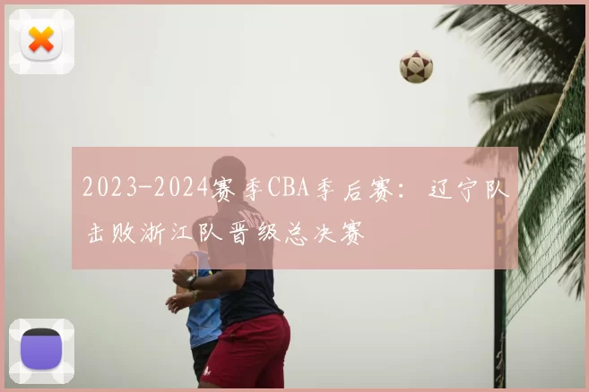 2023-2024赛季CBA季后赛：辽宁队击败浙江队晋级总决赛